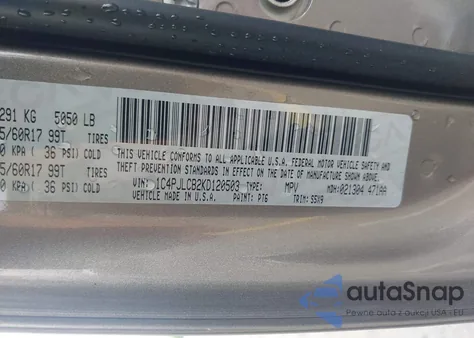 2019 Jeep Cherokee Latitude Fwd из США, поврежденный, VIN 1C4PJLCB2KD120503